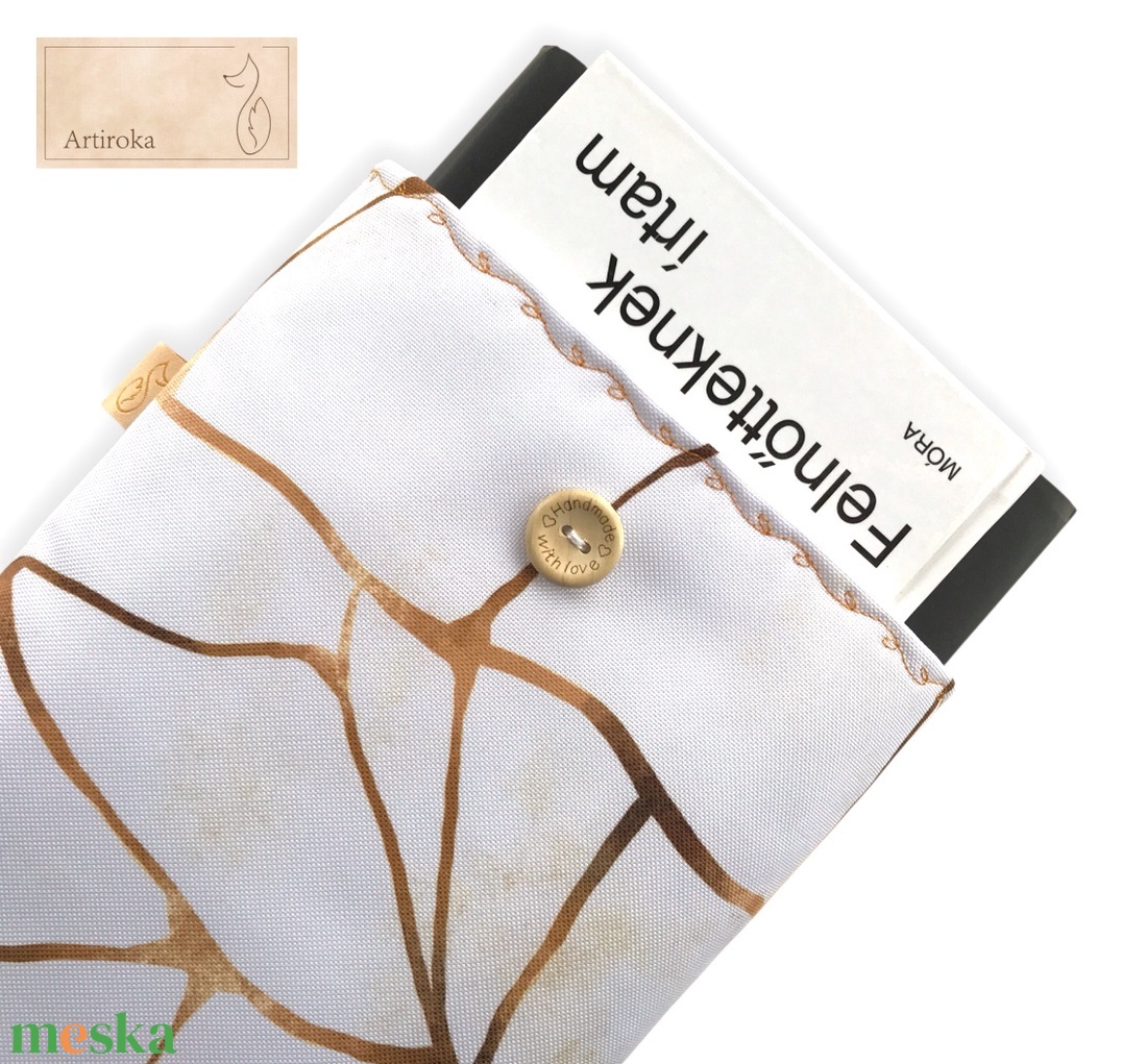 Elegáns könyvtok vízálló textilből  - könyv & zene - könyvtok - Meska.hu