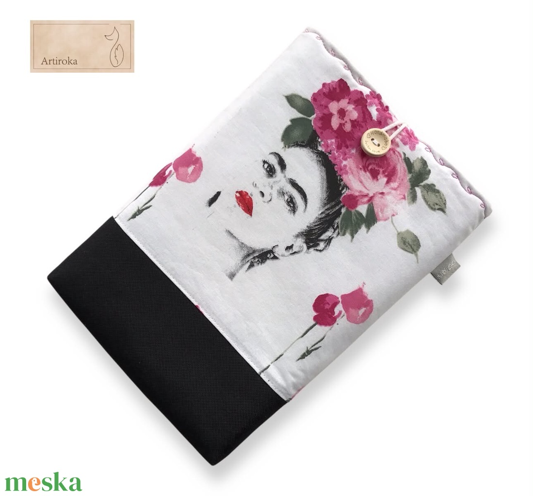 Frida Kahlo mintás könyvtok vagy tablet tartó tok    -  Artiroka design  - könyv & zene - könyvtok - Meska.hu