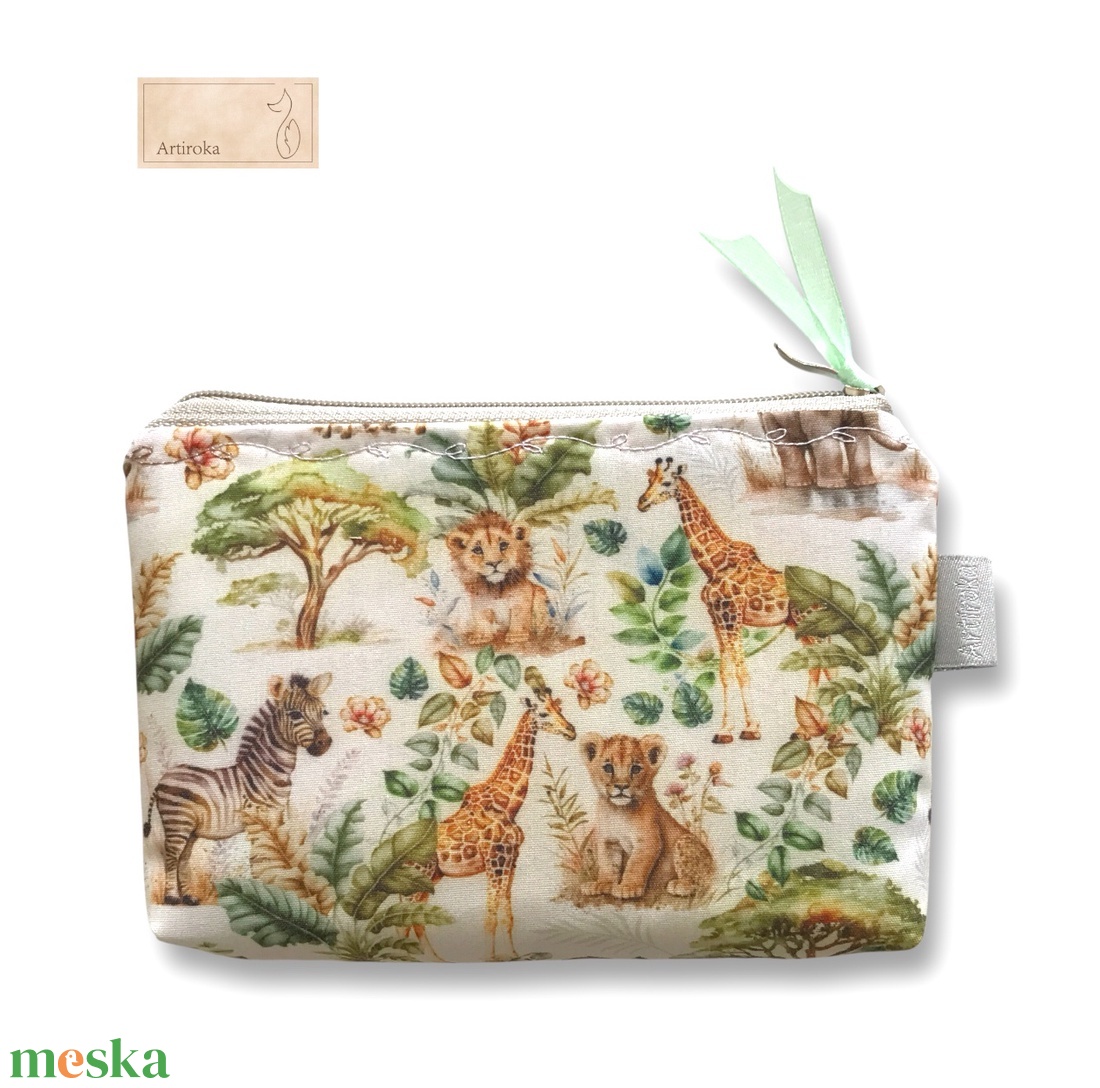Irattartó  pénztárca, szafari mintával  - táska & tok - pénztárca & más tok - pénztárca - gyerek pénztárca - Meska.hu