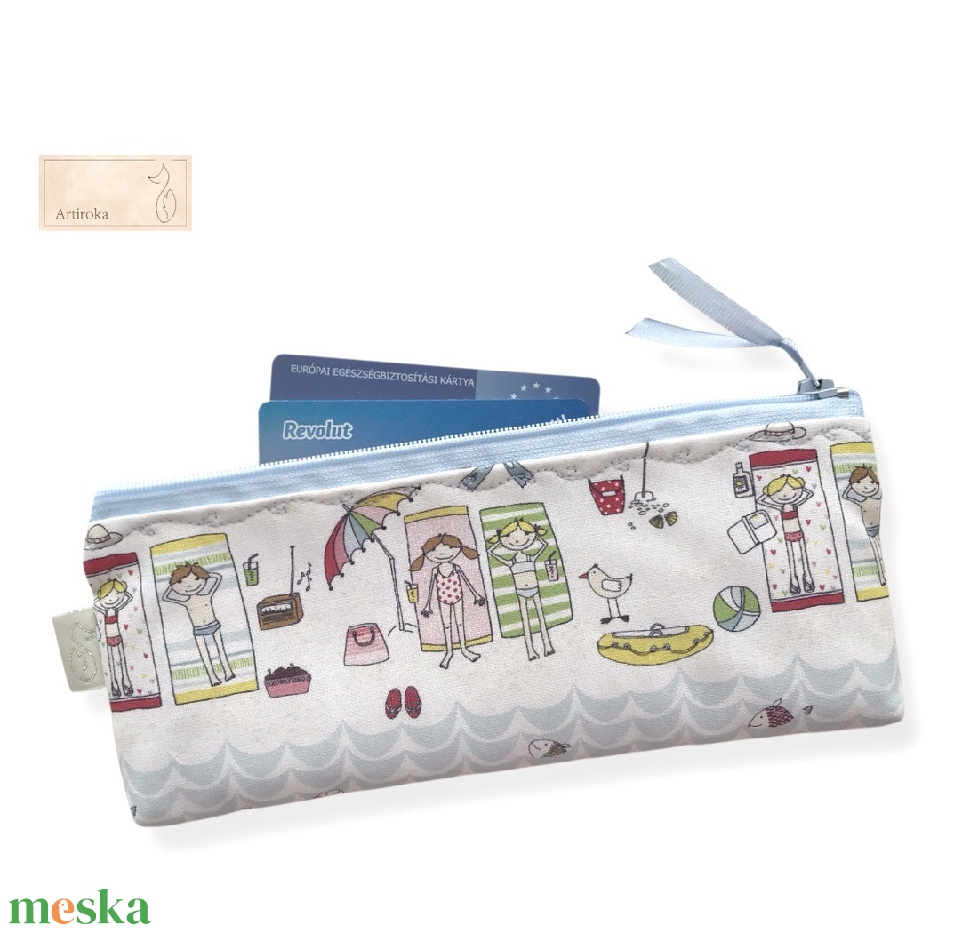 Nyári tábor mintás  prémium neszesszer- Artiroka design - táska & tok - neszesszer - Meska.hu