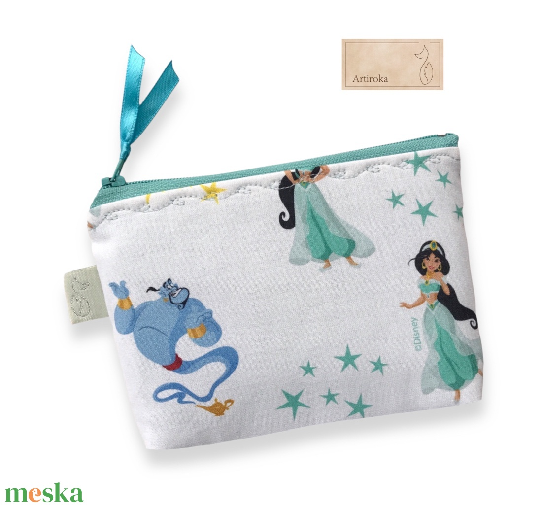 Jázmin hercegnő mintás irattartó pénztárca - Artiroka design - táska & tok - pénztárca & más tok - pénztárca - gyerek pénztárca - Meska.hu