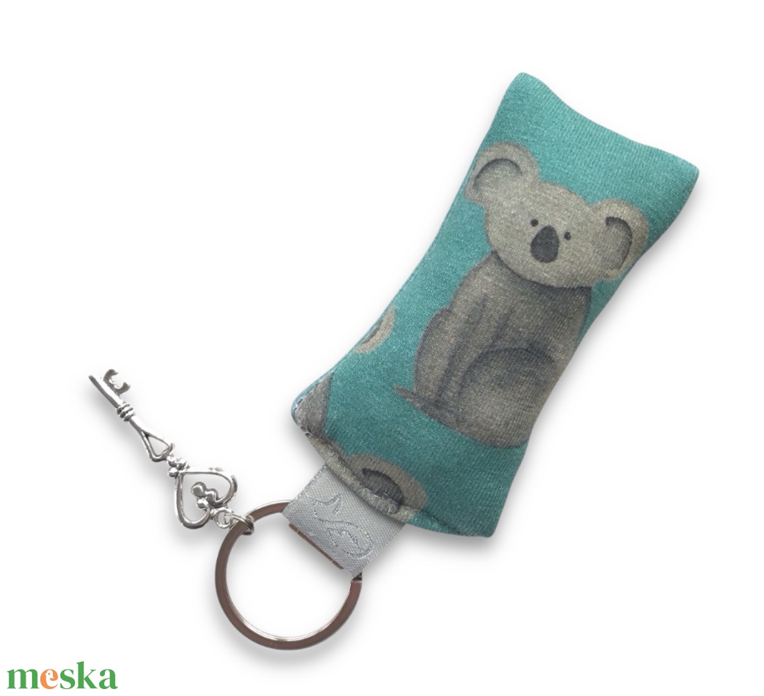Koala mackó mintás kulcstartó, vintage kulcs medállal - táska & tok - kulcstartó & táskadísz - kulcstartó - Meska.hu