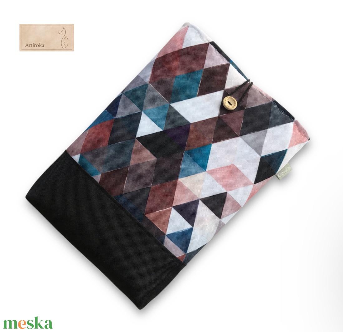 Könyvtok geometria mintával, Apának, Nagypapának - Artiroka - könyv & zene - könyvtok - Meska.hu