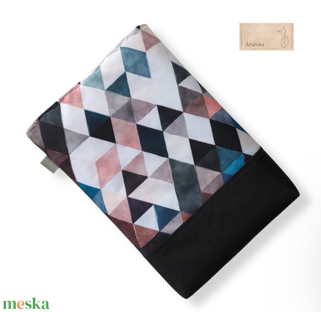 Könyvtok geometria mintával, Apának, Nagypapának - Artiroka - könyv & zene - könyvtok - Meska.hu