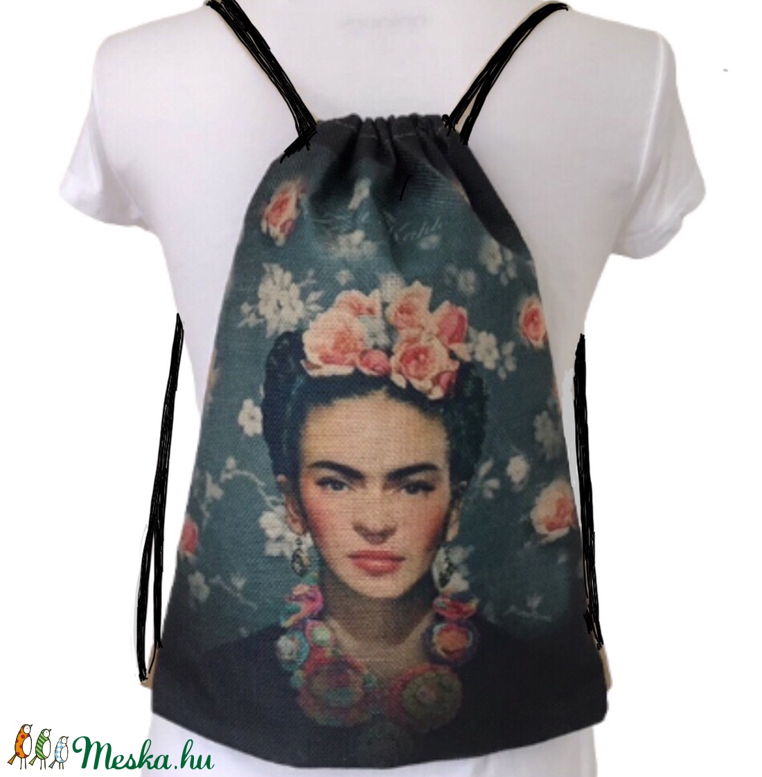 Frida Kahlo hátizsák, gymbag tornazsák edzésre, úszáshoz, kiránduláshoz - Artiroka design - táska & tok - hátizsák - tornazsák, gymbag - Meska.hu Frida Kahlo hátizsák, gymbag tornazsák edzésre, úszáshoz, kiránduláshoz - Artiroka design - táska & tok - hátizsák - tornazsák, gymbag - Meska.hu