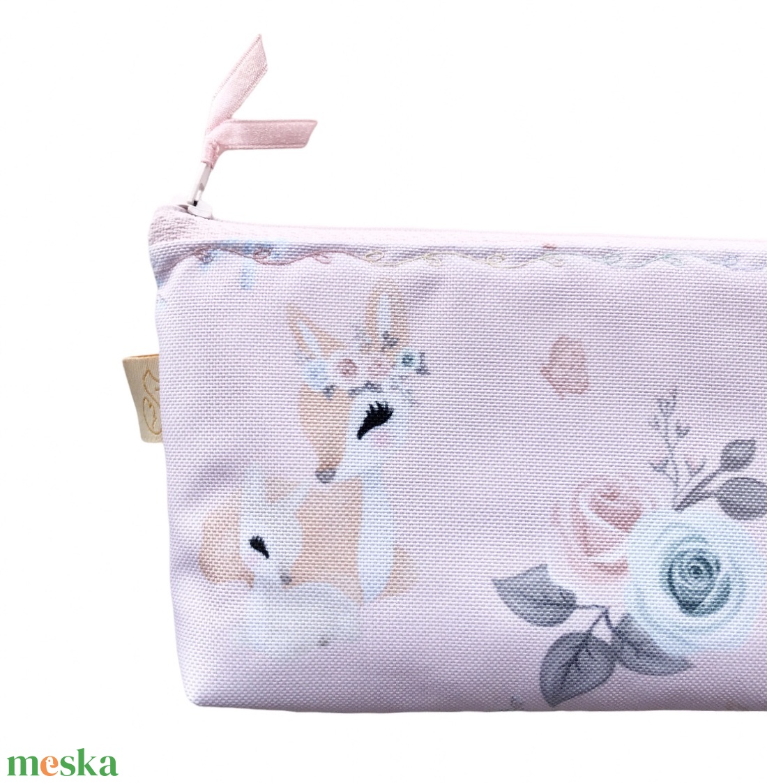 Őz mintás, vízálló textilből készült tolltartó neszesszer, szemüvegtok - Artiroka design - táska & tok - neszesszer - Meska.hu