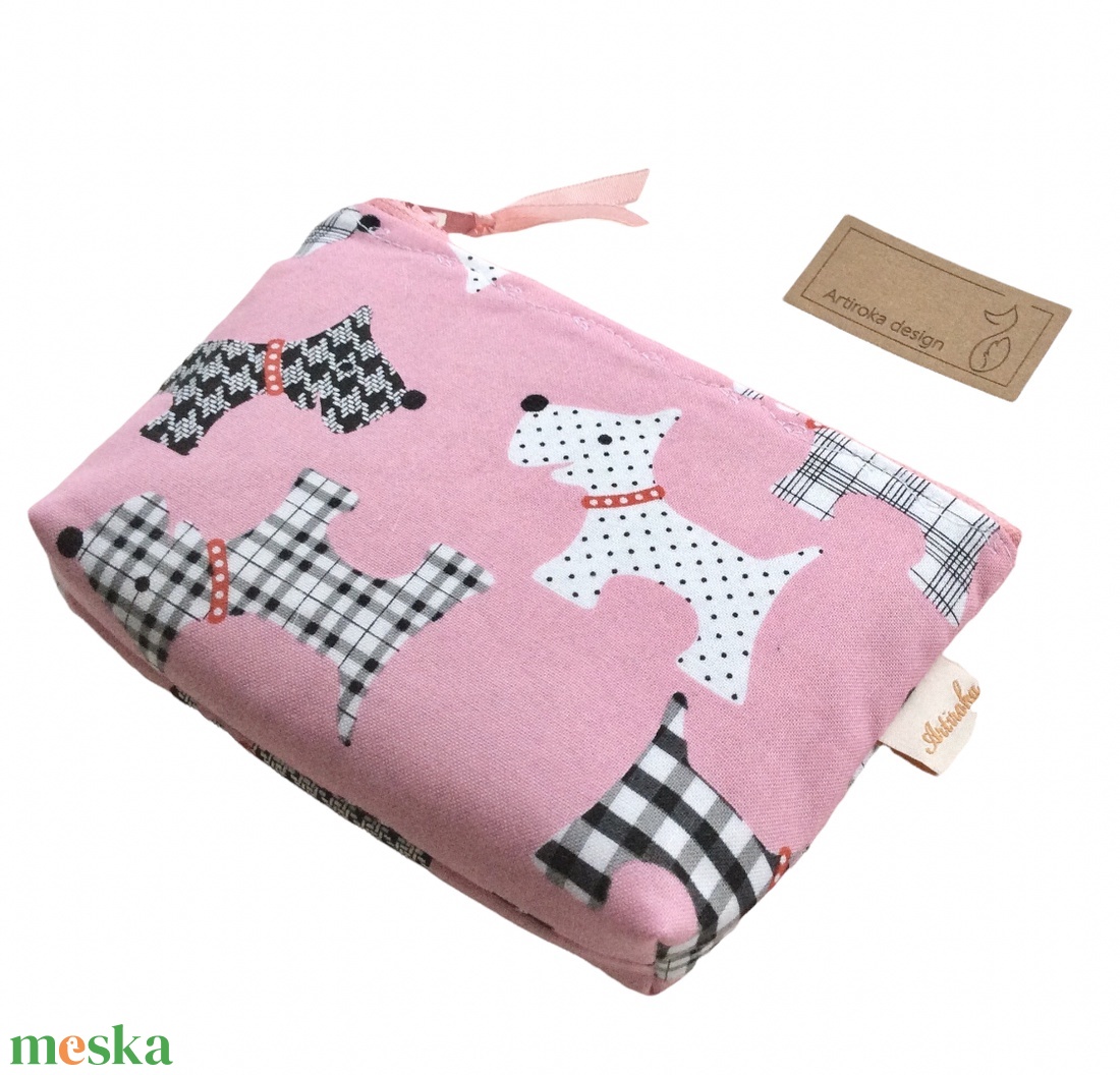 Skót Terrier kutya mintás, prémium irattartó pénztárca - Artiroka design - táska & tok - pénztárca & más tok - kártyatartó & irattartó - Meska.hu