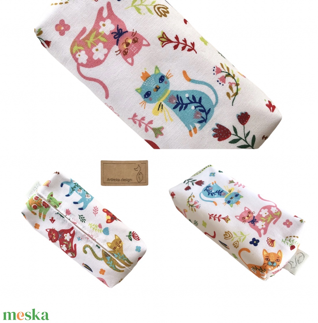 Cica mintás bélelt papírzsebkendő tartó - Artiroka design - táska & tok - pénztárca & más tok - zsebkendőtartó tok - Meska.hu Cica mintás bélelt papírzsebkendő tartó - Artiroka design - táska & tok - pénztárca & más tok - zsebkendőtartó tok - Meska.hu