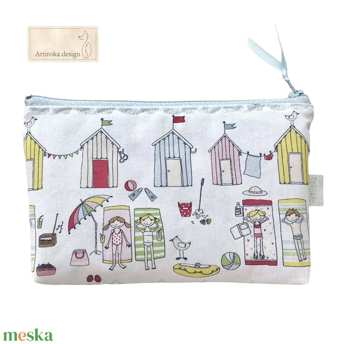 Nyári emlék -  prémium neszesszer, szemüvegtok, tolltartó - Artiroka design - táska & tok - neszesszer - Meska.hu