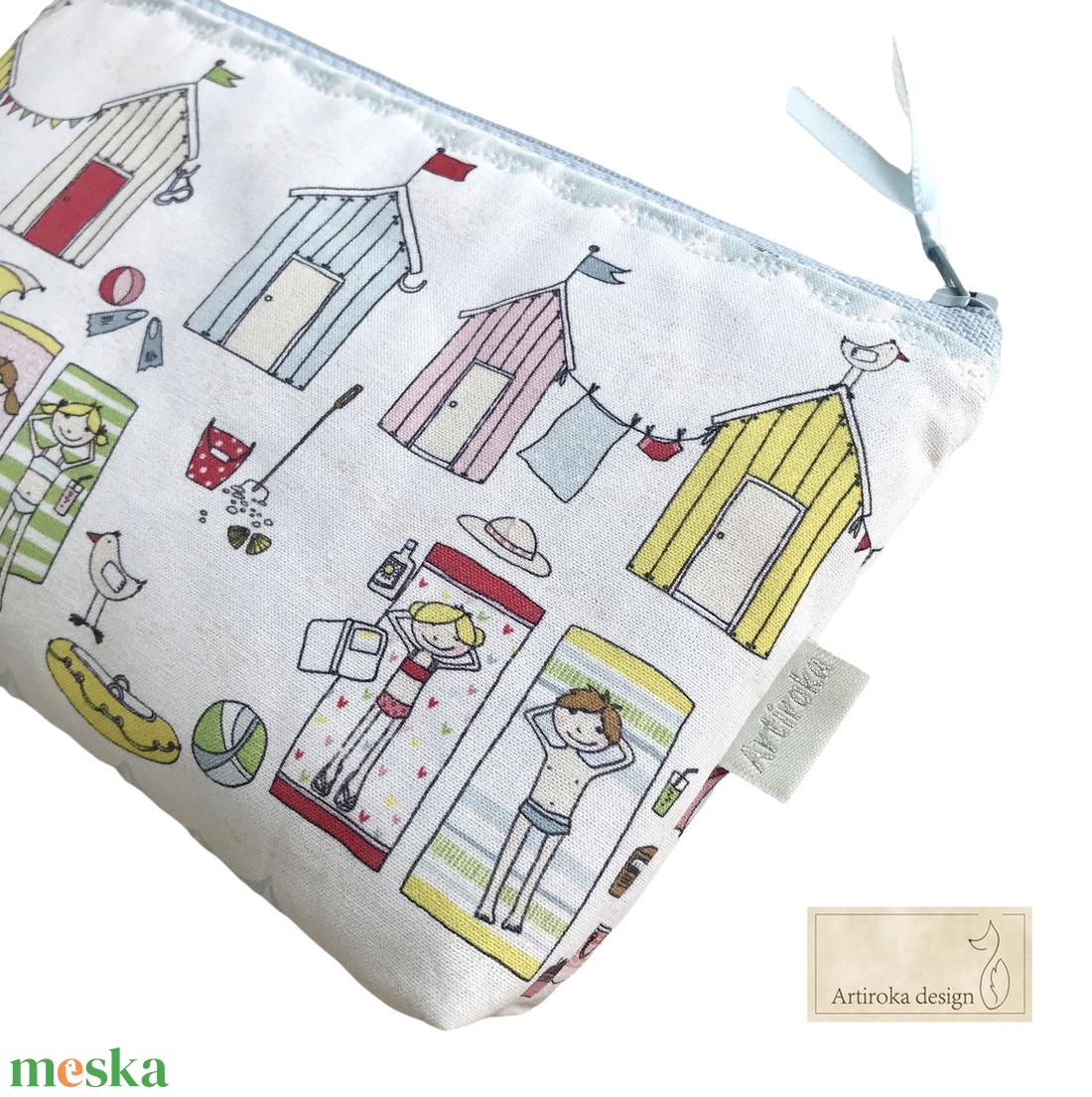 Nyári emlék -  prémium neszesszer, szemüvegtok, tolltartó - Artiroka design - táska & tok - neszesszer - Meska.hu