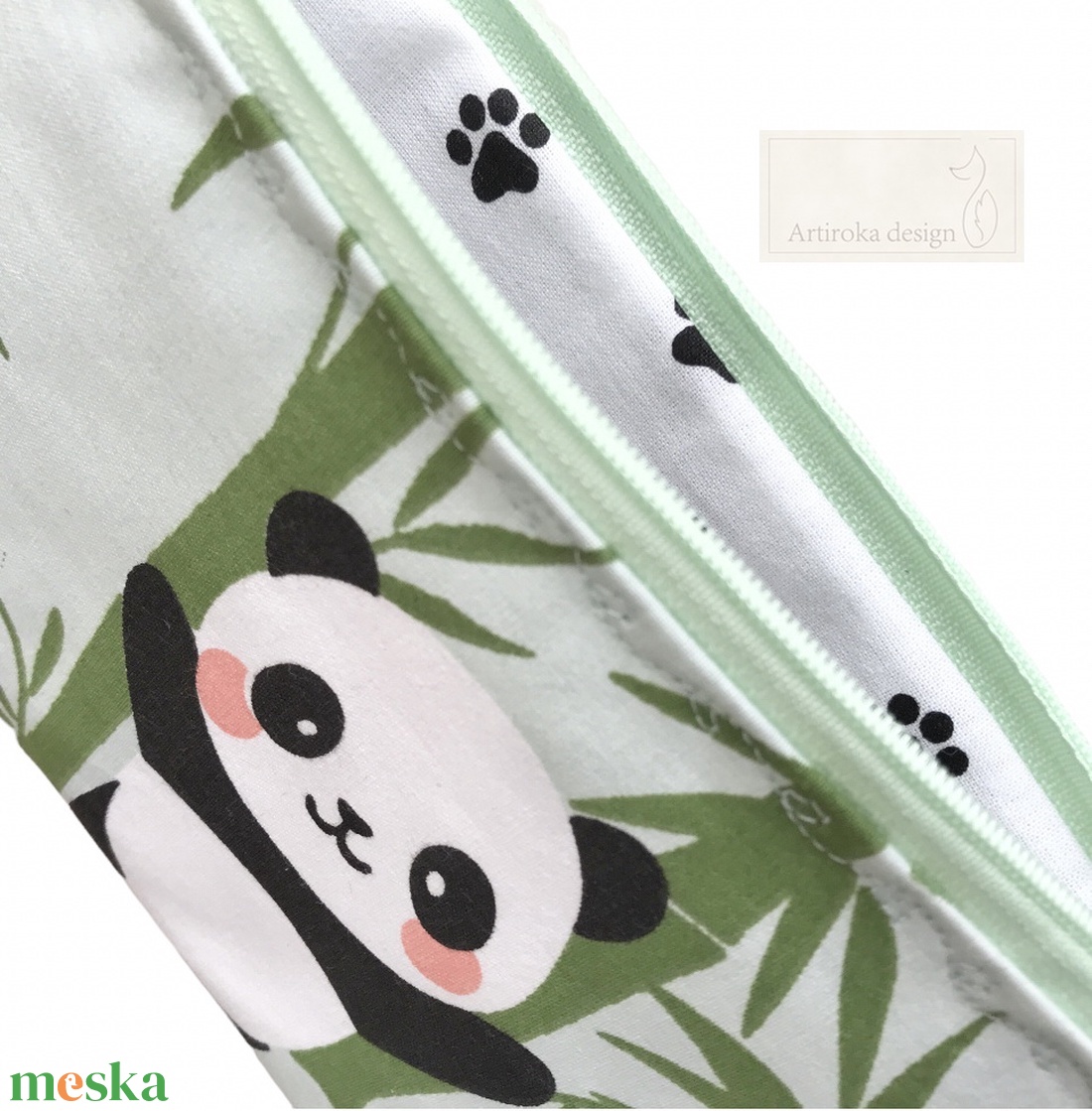 Panda mackó mintás pasztell zöld színű pénztárca vagy tolltartó neszesszer, szemüvegtok - Artiroka design - otthon & életmód - papír, írószer - tolltartó & ceruzatekercs - Meska.hu Panda mackó mintás pasztell zöld színű pénztárca vagy tolltartó neszesszer, szemüvegtok - Artiroka design - otthon & életmód - papír, írószer - tolltartó & ceruzatekercs - Meska.hu