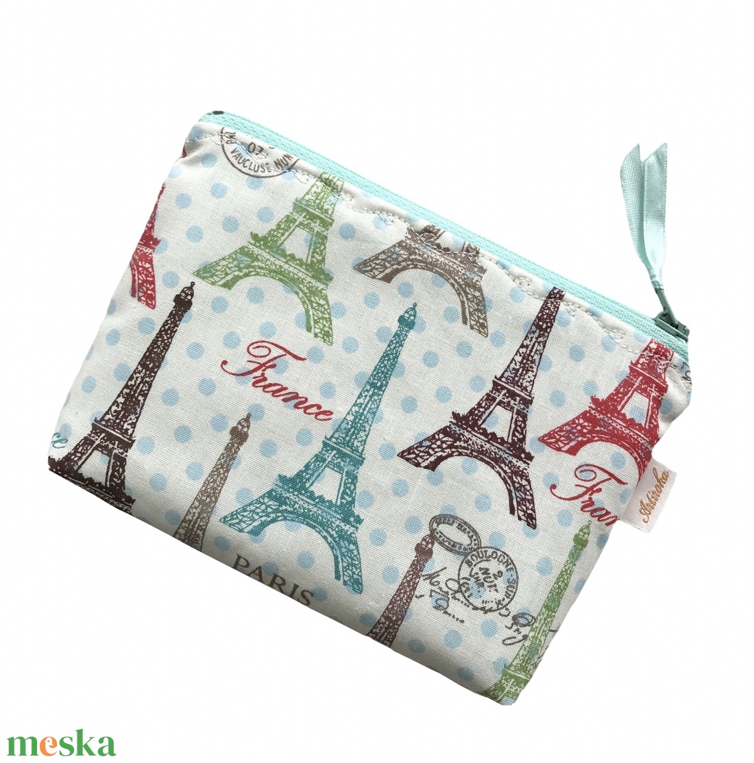 Párizs, Eiffel torony mintás irattartó pénztárca vagy tolltartó neszesszer, szemüvegtok - Artiroka design - táska & tok - neszesszer - Meska.hu