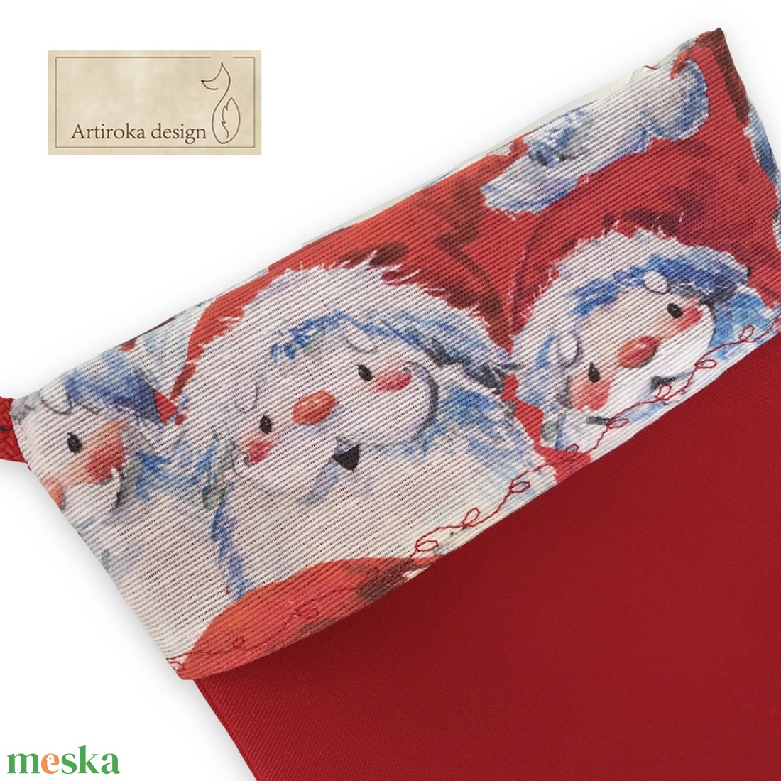Mikulás csizma NAGY MÉRETBEN - ADVENTI ZSÁK - Artiroka design - karácsony - mikulás - mikulás zsák, zokni, csizma - Meska.hu Mikulás csizma NAGY MÉRETBEN - ADVENTI ZSÁK - Artiroka design - karácsony - mikulás - mikulás zsák, zokni, csizma - Meska.hu