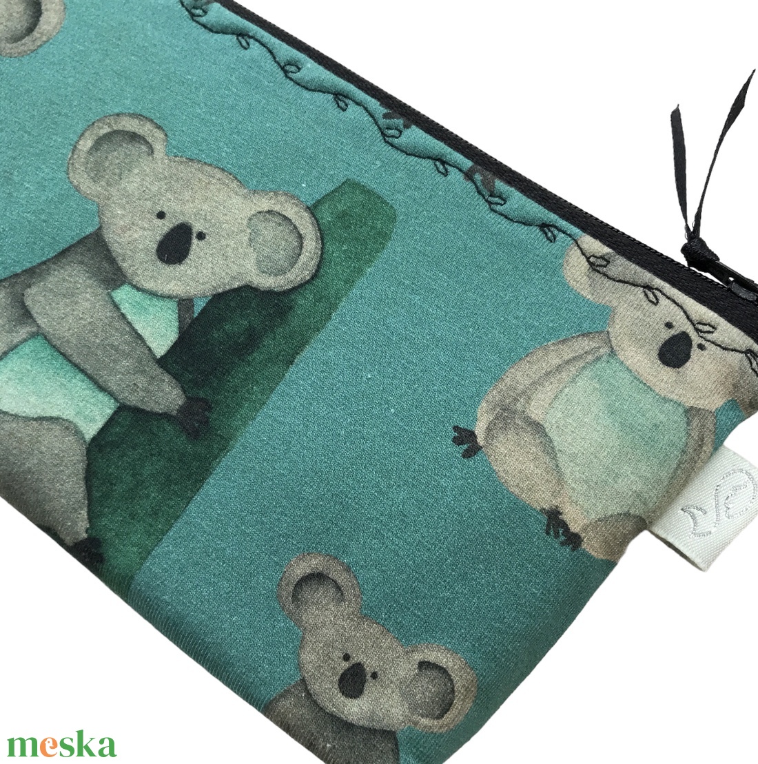 Koala mackó mintás, zöld színű prémium tolltartó neszesszer, szemüvegtok - Artiroka design - otthon & életmód - papír, írószer - tolltartó & ceruzatekercs - Meska.hu Koala mackó mintás, zöld színű prémium tolltartó neszesszer, szemüvegtok - Artiroka design - otthon & életmód - papír, írószer - tolltartó & ceruzatekercs - Meska.hu