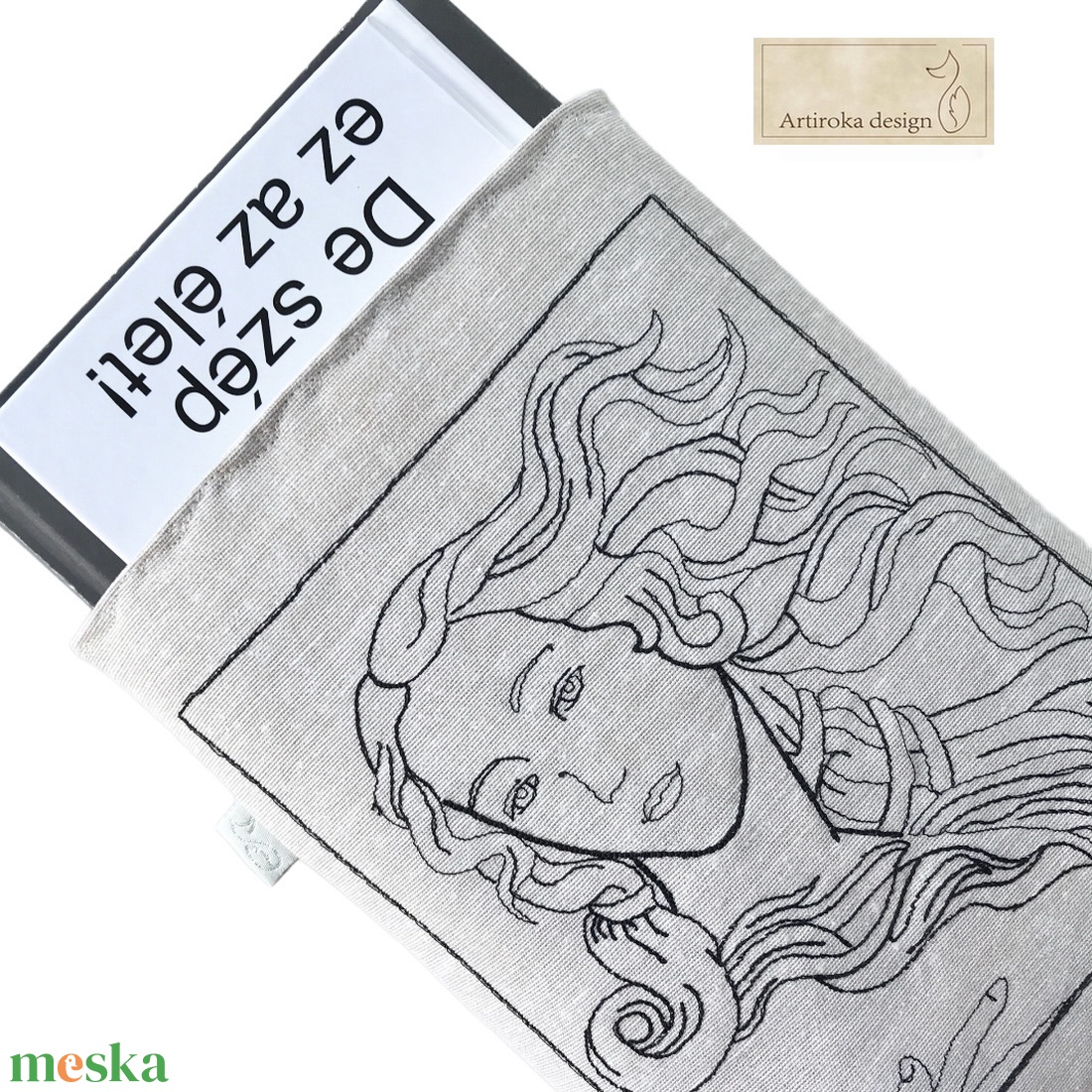 Botticelli: Vénusz születése (részlet) - Hímzett KÖNYVTOK - ANYÁK NAPJA -  Artiroka design  - könyv & zene - könyvtok - Meska.hu