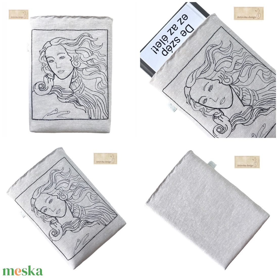 Botticelli: Vénusz születése (részlet) - Hímzett KÖNYVTOK - ANYÁK NAPJA - Artiroka design - könyv & zene - könyvtok - Meska.hu Botticelli: Vénusz születése (részlet) - Hímzett KÖNYVTOK - ANYÁK NAPJA - Artiroka design - könyv & zene - könyvtok - Meska.hu