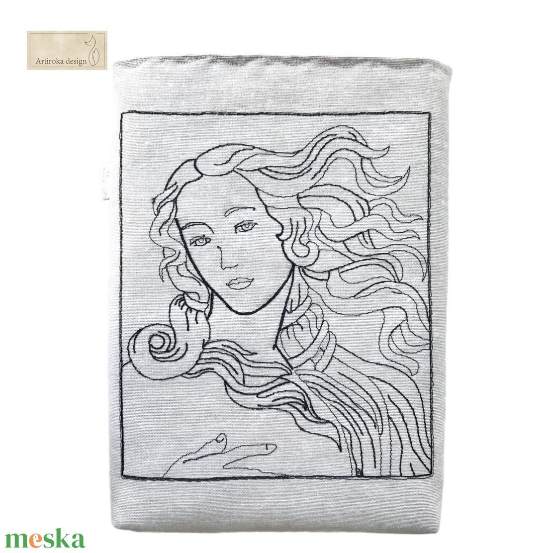 Botticelli: Vénusz születése (részlet) - Hímzett KÖNYVTOK - ANYÁK NAPJA -  Artiroka design  - könyv & zene - könyvtok - Meska.hu