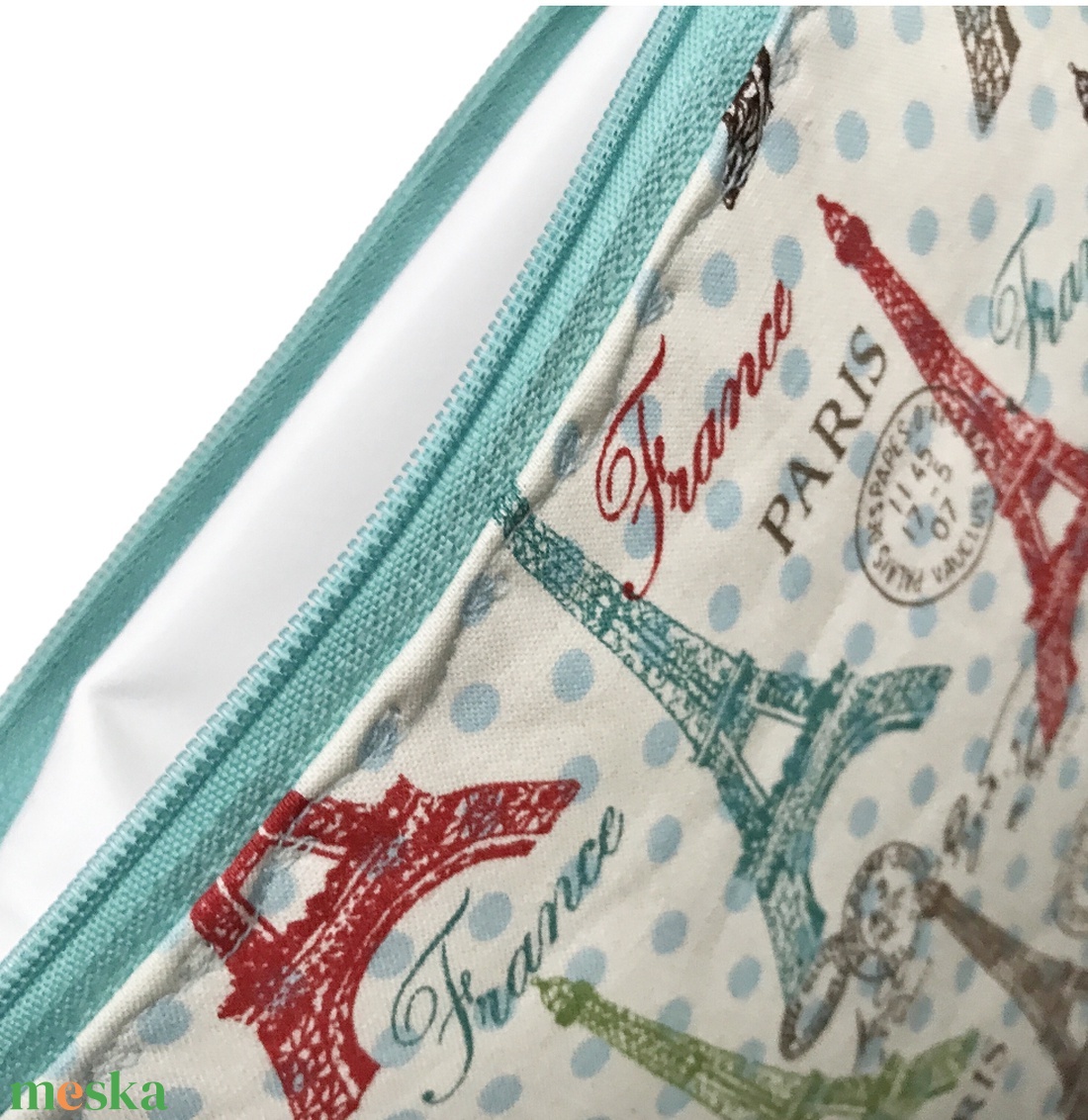 Eiffel torony mintás pamut textil uzsonna tasak, neszesszer PUL béléssel - zipper bag - Artiroka design - táska & tok - uzsonna- & ebéd tartó - szendvics csomagoló - Meska.hu Eiffel torony mintás pamut textil uzsonna tasak, neszesszer PUL béléssel - zipper bag - Artiroka design - táska & tok - uzsonna- & ebéd tartó - szendvics csomagoló - Meska.hu