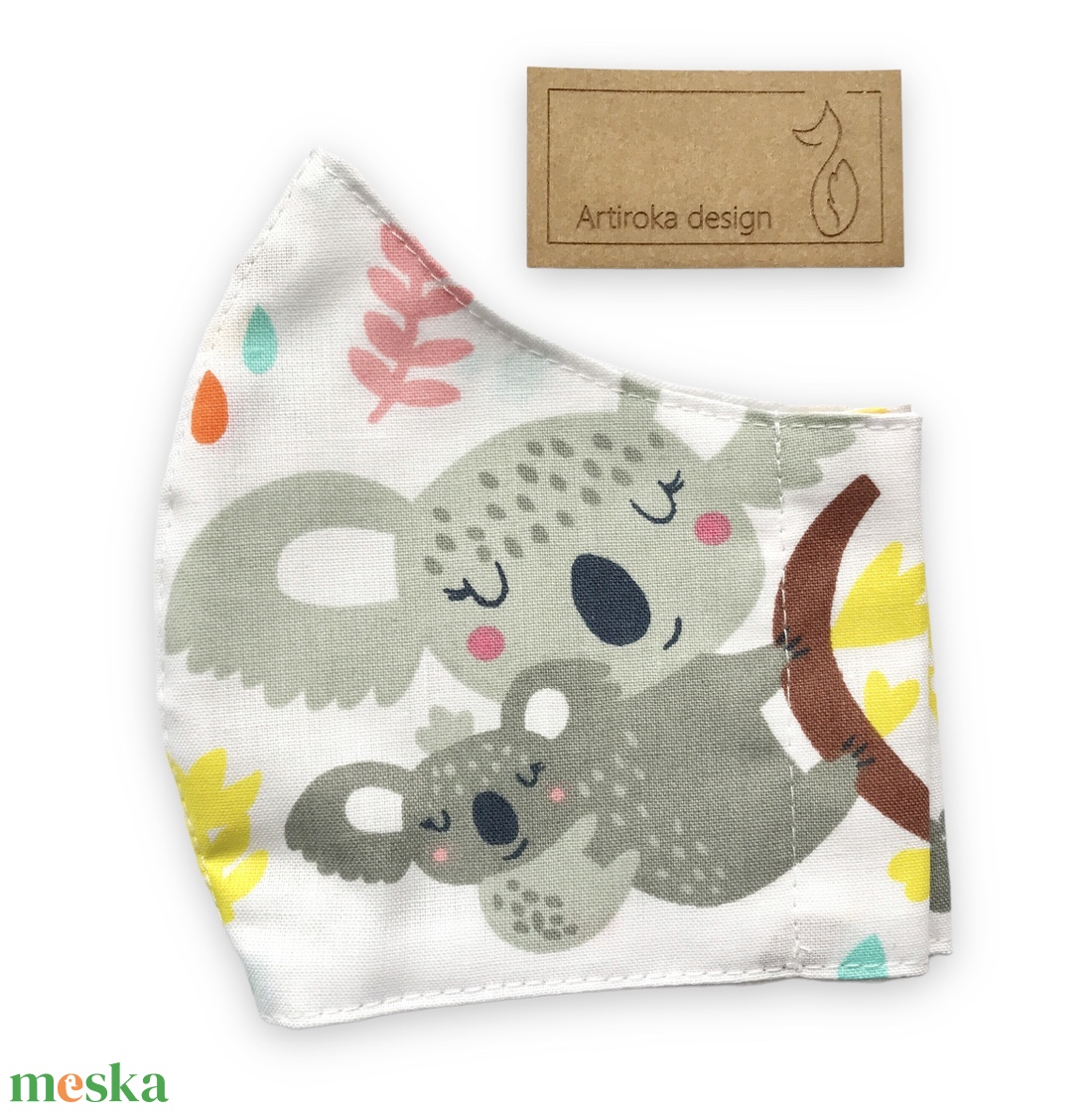 VÉGKIÁRUSÍTÁS - Koala mackó család mintás pamut textil maszk, gyerekmaszk XS méretben - Artiroka design - maszk, arcmaszk - gyerek - Meska.hu VÉGKIÁRUSÍTÁS - Koala mackó család mintás pamut textil maszk, gyerekmaszk XS méretben - Artiroka design - maszk, arcmaszk - gyerek - Meska.hu