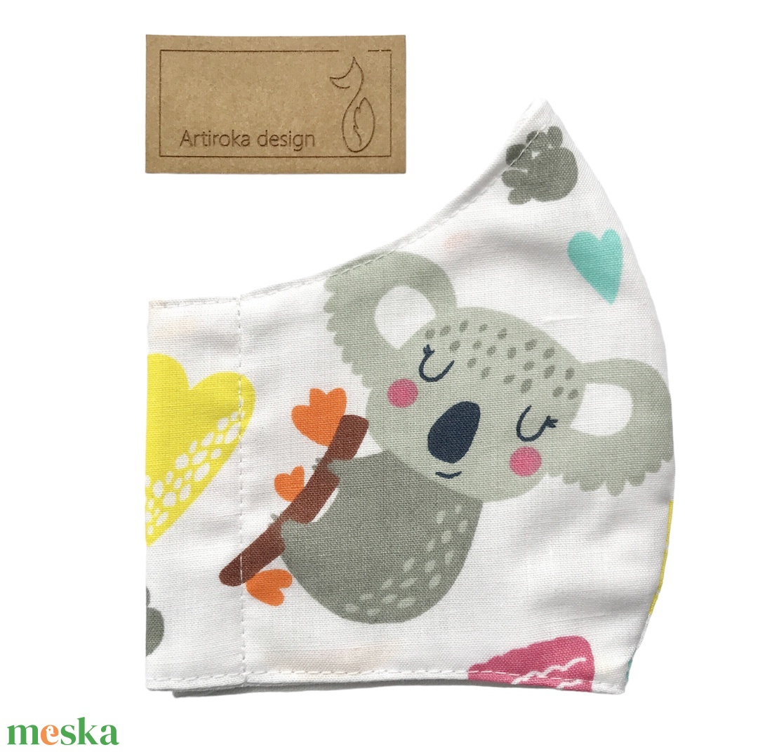 VÉGKIÁRUSÍTÁS - Koala mackó család mintás pamut textil maszk, gyerekmaszk XS méretben - Artiroka design - maszk, arcmaszk - gyerek - Meska.hu VÉGKIÁRUSÍTÁS - Koala mackó család mintás pamut textil maszk, gyerekmaszk XS méretben - Artiroka design - maszk, arcmaszk - gyerek - Meska.hu