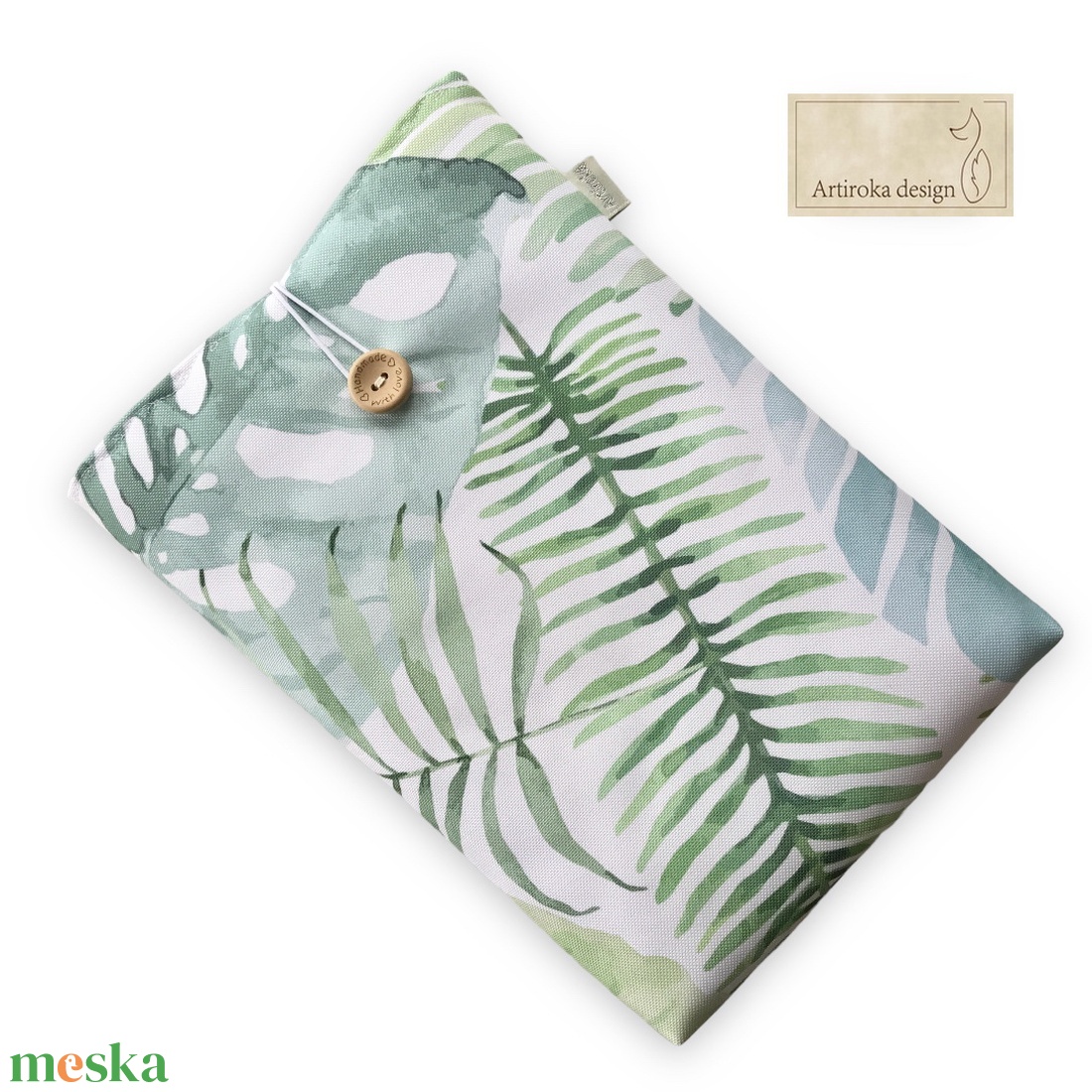 VÍZÁLLÓ, zöld levelek mintás KÖNYVTOK - Artiroka design - könyv & zene - könyvtok - Meska.hu VÍZÁLLÓ, zöld levelek mintás KÖNYVTOK - Artiroka design - könyv & zene - könyvtok - Meska.hu