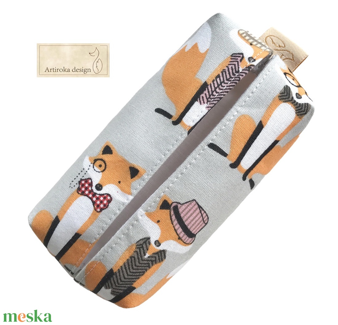 Róka úr mintás pamut textil papírzsebkendő tartó - APA - Artiroka design - táska & tok - pénztárca & más tok - zsebkendőtartó tok - Meska.hu Róka úr mintás pamut textil papírzsebkendő tartó - APA - Artiroka design - táska & tok - pénztárca & más tok - zsebkendőtartó tok - Meska.hu