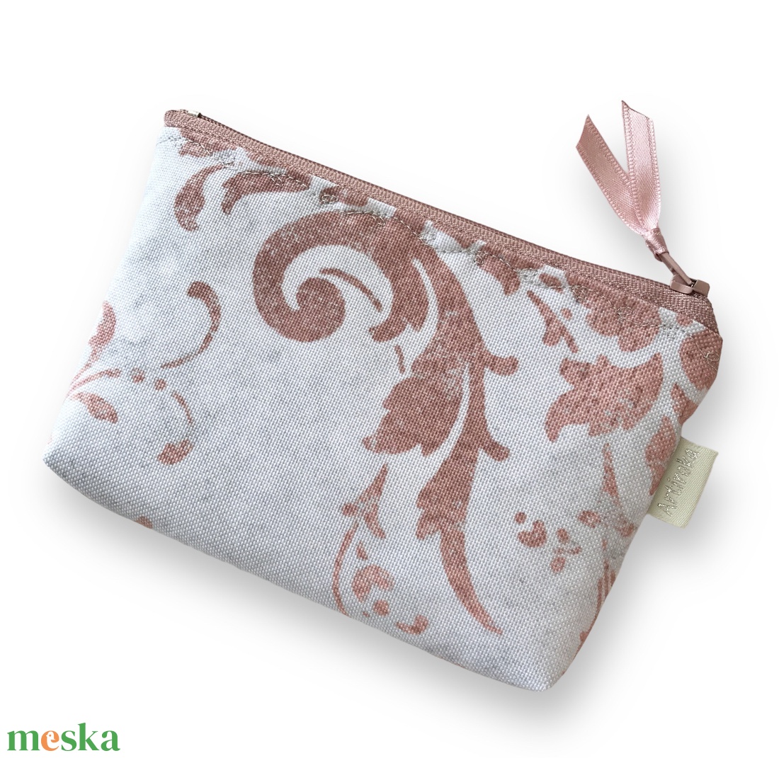 Púder és pasztell ezüstszürke színű, vízálló irattartó pénztárca vagy tolltartó neszesszer  - Artiroka design  - táska & tok - pénztárca & más tok - pénztárca - női pénztárca - Meska.hu