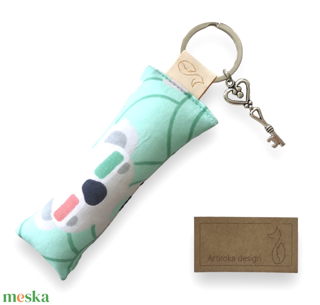 Kulcstartó KOALA MACKÓ és Vintage kulcs medállal - Artiroka design  - táska & tok - kulcstartó & táskadísz - kulcstartó - Meska.hu