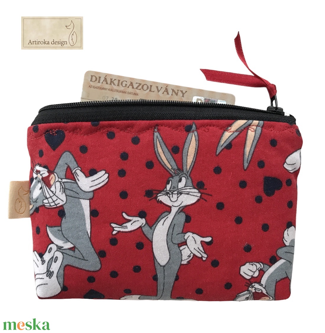 Piros pöttyös, nyuszi mintás irattartó pénztárca - Artiroka design - táska & tok - pénztárca & más tok - pénztárca - gyerek pénztárca - Meska.hu Piros pöttyös, nyuszi mintás irattartó pénztárca - Artiroka design - táska & tok - pénztárca & más tok - pénztárca - gyerek pénztárca - Meska.hu