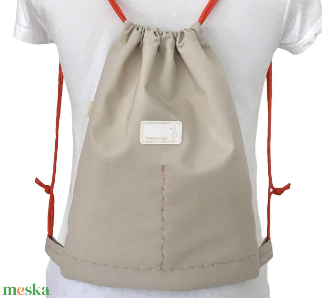 Róka család mintás, egyedi vízálló gymbag hátizsák, ovis zsák  - Artiroka design - táska & tok - hátizsák - hátizsák - Meska.hu