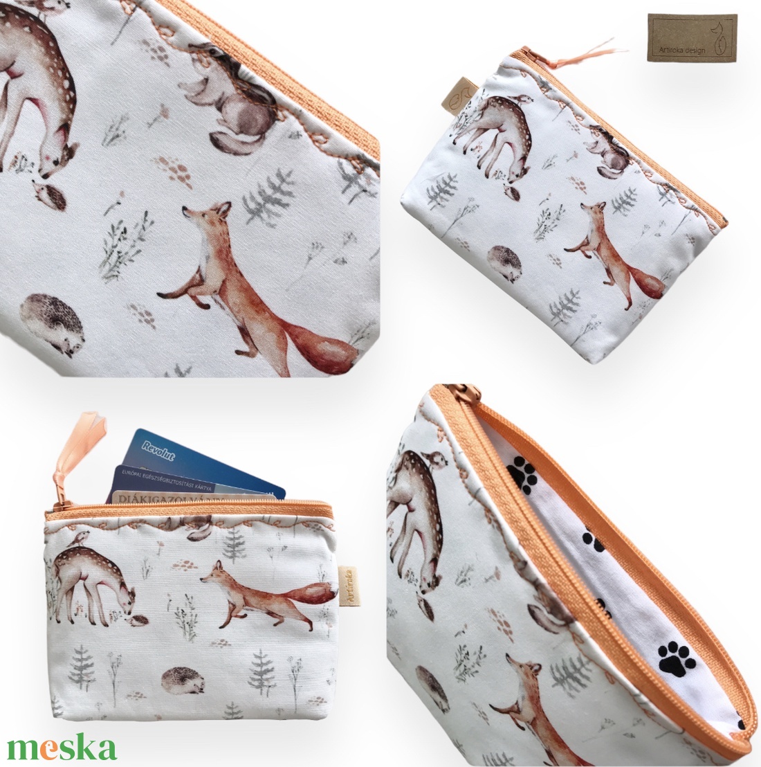 Erdei találkozó - róka, őzike, süni és kisegér mintás prémium irattartó pénztárca - Artiroka design - táska & tok - pénztárca & más tok - kártyatartó & irattartó - Meska.hu Erdei találkozó - róka, őzike, süni és kisegér mintás prémium irattartó pénztárca - Artiroka design - táska & tok - pénztárca & más tok - kártyatartó & irattartó - Meska.hu