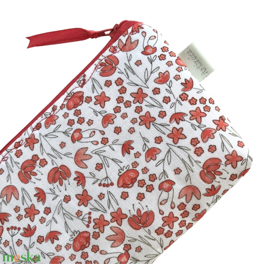 Pipacs mintás prémium tolltartó, neszesszer, szemüvegtok  -  Artiroka design - táska & tok - neszesszer - Meska.hu