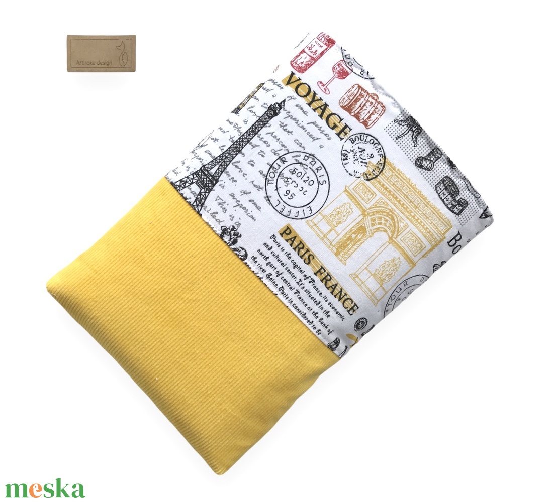 KÖNYVTOK - Párizs, Eiffel torony mintás, könyvtok vagy Ipad tok  - Artiroka design  - könyv & zene - könyvtok - Meska.hu