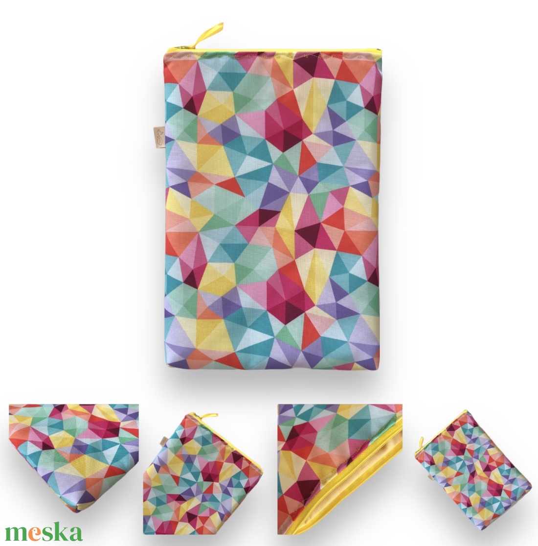 Cipzáros laptop vagy Ipad védő tok, színes geometriai mintával - Artiroka design - táska & tok - laptoptáska, laptop hátizsák - Meska.hu Cipzáros laptop vagy Ipad védő tok, színes geometriai mintával - Artiroka design - táska & tok - laptoptáska, laptop hátizsák - Meska.hu
