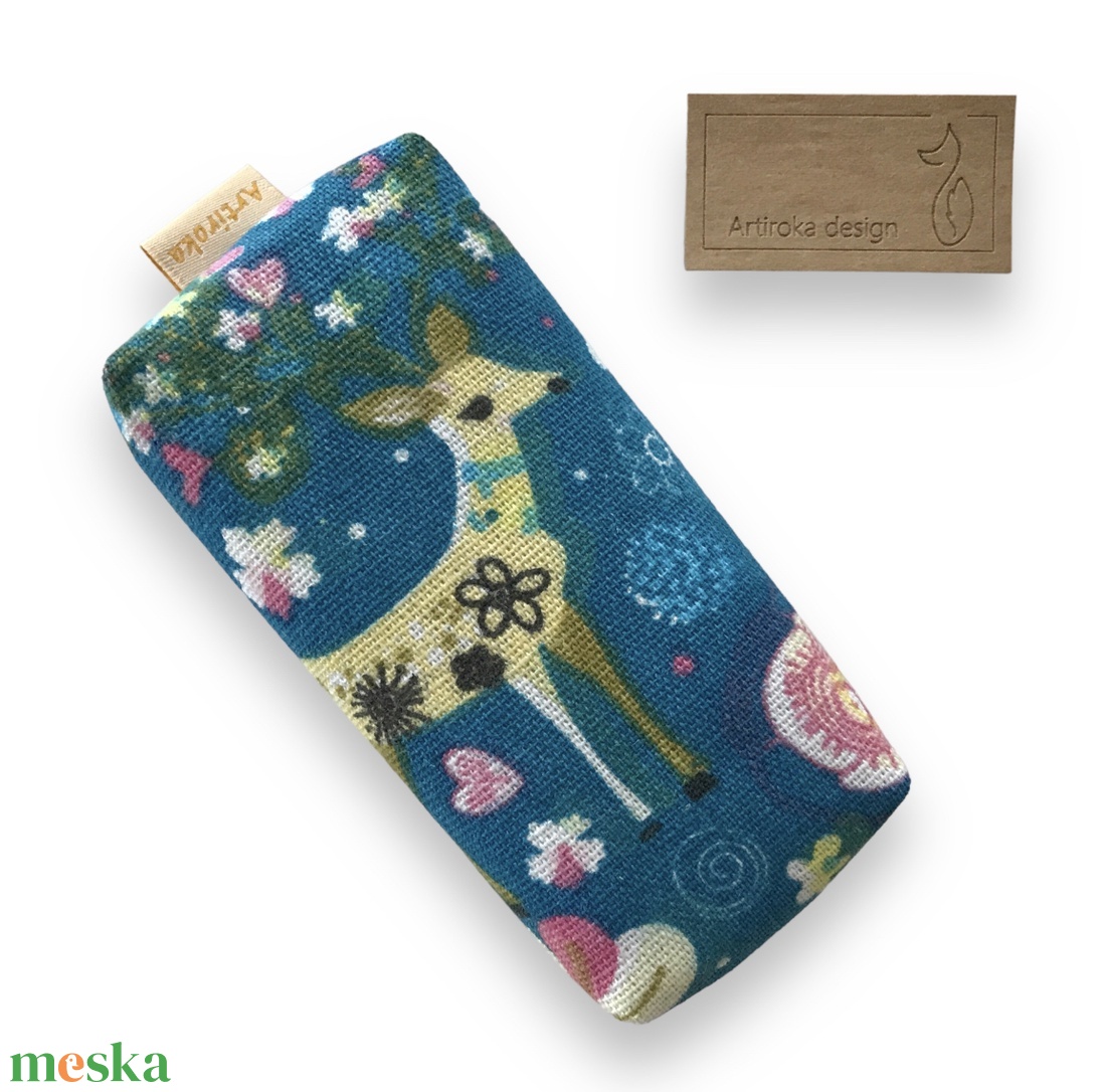 AKCIÓ  - Őzike mintás papírzsebkendő tartó - GYEREKNAP  - Artiroka design - táska & tok - pénztárca & más tok - zsebkendőtartó tok - Meska.hu