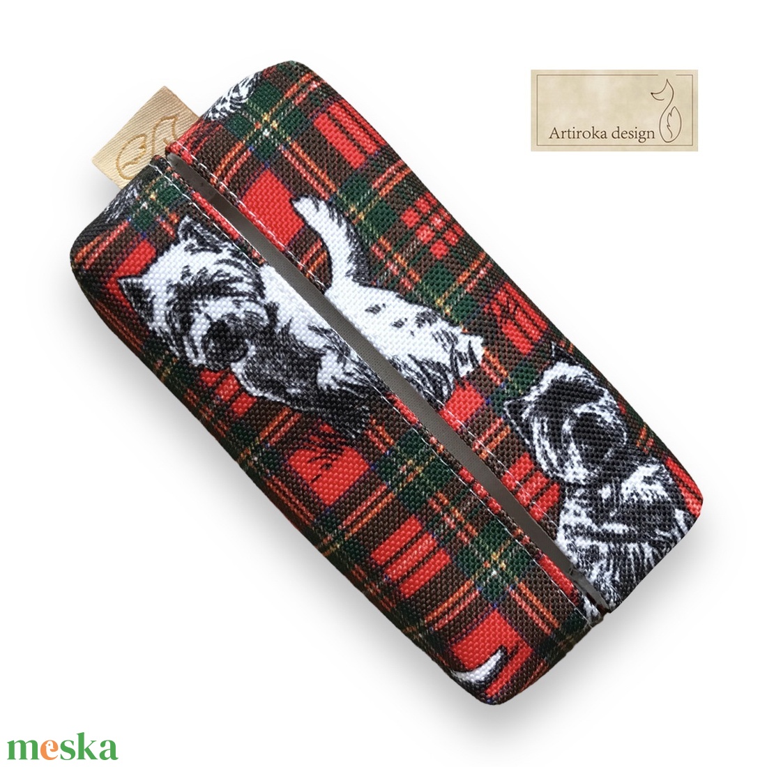 Westie kutya mintás zsebkendőtartó vízálló textilből - Artiroka design - táska & tok - pénztárca & más tok - zsebkendőtartó tok - Meska.hu Westie kutya mintás zsebkendőtartó vízálló textilből - Artiroka design - táska & tok - pénztárca & más tok - zsebkendőtartó tok - Meska.hu