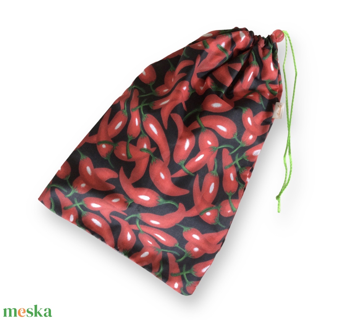 Bevásárló zacskó, chili paprika mintával - ÖKO- Környezetbarát - Artirokadesign - táska & tok - bevásárlás & shopper táska - zöldség/gyümölcs zsák - Meska.hu Bevásárló zacskó, chili paprika mintával - ÖKO- Környezetbarát - Artirokadesign - táska & tok - bevásárlás & shopper táska - zöldség/gyümölcs zsák - Meska.hu