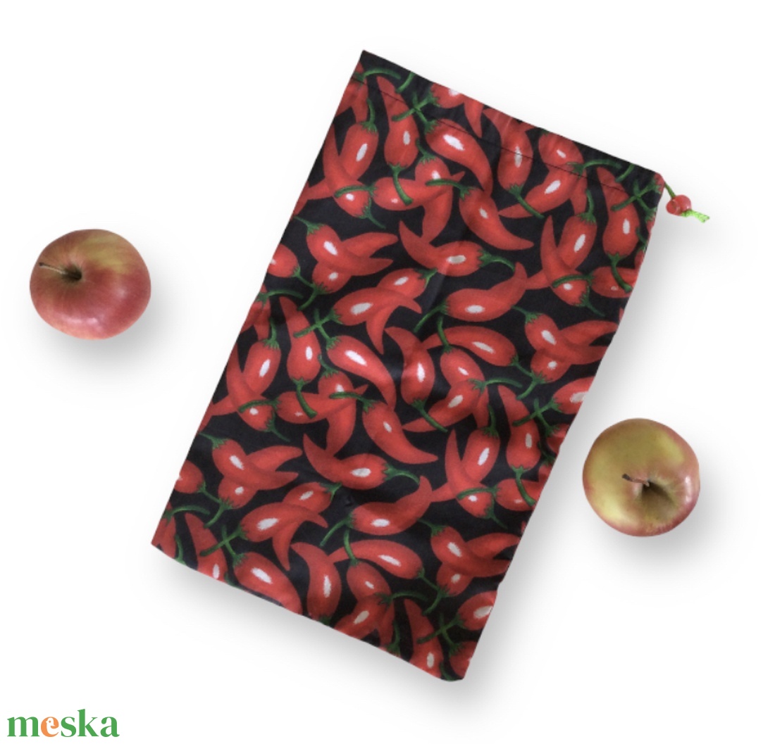 Bevásárló zacskó, chili paprika mintával - ÖKO- Környezetbarát - Artirokadesign - táska & tok - bevásárlás & shopper táska - zöldség/gyümölcs zsák - Meska.hu Bevásárló zacskó, chili paprika mintával - ÖKO- Környezetbarát - Artirokadesign - táska & tok - bevásárlás & shopper táska - zöldség/gyümölcs zsák - Meska.hu
