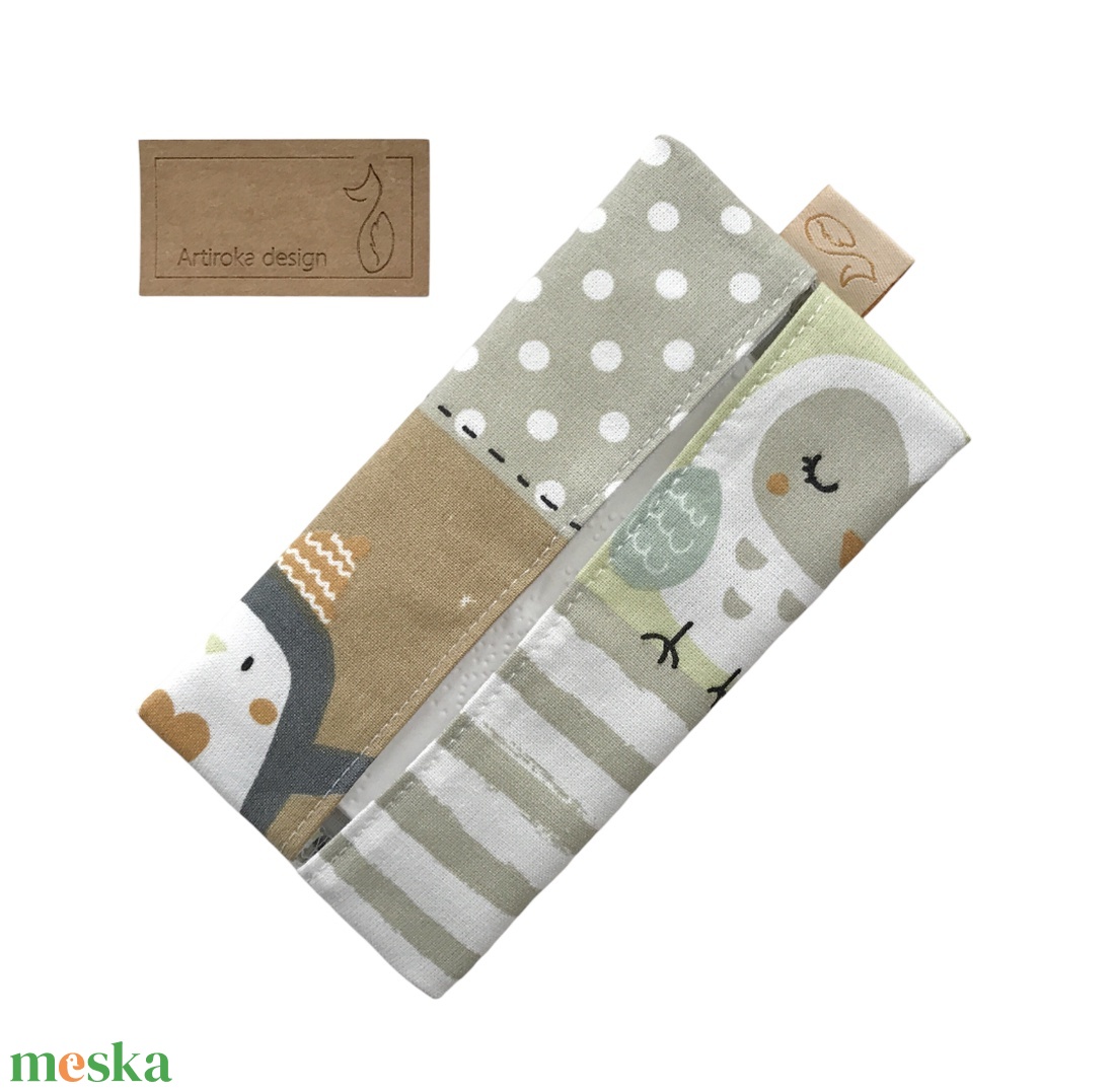 Pingvin és bagoly mintás pamut textilből készült papírzsebkendő tartó - Artiroka design - táska & tok - pénztárca & más tok - zsebkendőtartó tok - Meska.hu Pingvin és bagoly mintás pamut textilből készült papírzsebkendő tartó - Artiroka design - táska & tok - pénztárca & más tok - zsebkendőtartó tok - Meska.hu