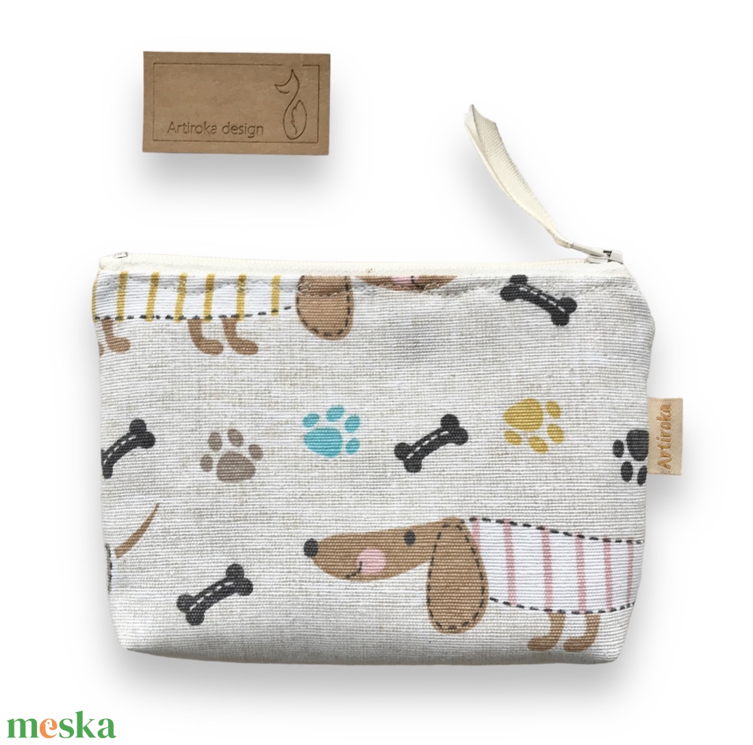 Tacskó kutya mintás irattartó pénztárca - Artiroka design - táska & tok - pénztárca & más tok - kártyatartó & irattartó - Meska.hu