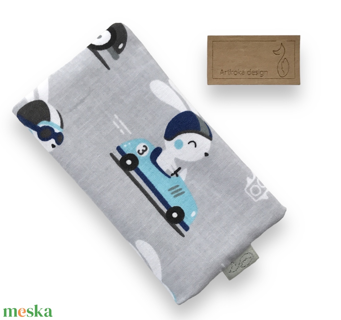 Versenyautós nyúl koma mintás pamut textilből készült papírzsebkendő tartó - SZÜLETÉSNAP - Artiroka design - táska & tok - pénztárca & más tok - zsebkendőtartó tok - Meska.hu Versenyautós nyúl koma mintás pamut textilből készült papírzsebkendő tartó - SZÜLETÉSNAP - Artiroka design - táska & tok - pénztárca & más tok - zsebkendőtartó tok - Meska.hu