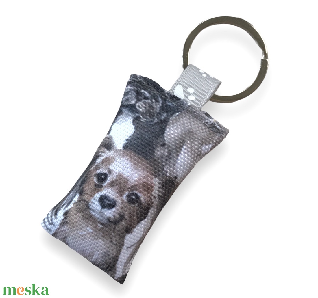 AKCIÓ Kiskutya mintás egyedi kulcstartó  - Artiroka design  - táska & tok - kulcstartó & táskadísz - kulcstartó - Meska.hu