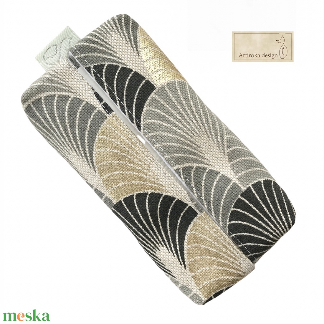 Art Deco mintás, arany - fekete színű elegáns papírzsebkendő tartó - KARÁCSONY - Artiroka design - táska & tok - pénztárca & más tok - zsebkendőtartó tok - Meska.hu Art Deco mintás, arany - fekete színű elegáns papírzsebkendő tartó - KARÁCSONY - Artiroka design - táska & tok - pénztárca & más tok - zsebkendőtartó tok - Meska.hu