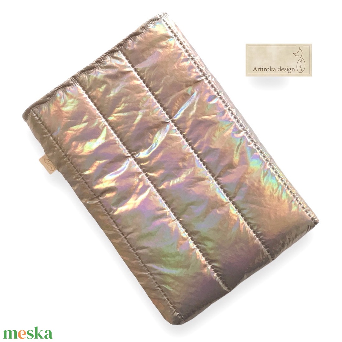 Rosegold, vízálló KÖNYVTOK színjátszó textilből - Artiroka design - könyv & zene - könyvtok - Meska.hu