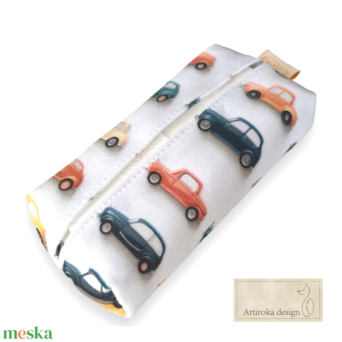 Színes autó mintás prémium pamut textilből készült papírzsebkendő tartó - MATCHBOX - Artiroka design - táska & tok - pénztárca & más tok - zsebkendőtartó tok - Meska.hu Színes autó mintás prémium pamut textilből készült papírzsebkendő tartó - MATCHBOX - Artiroka design - táska & tok - pénztárca & más tok - zsebkendőtartó tok - Meska.hu