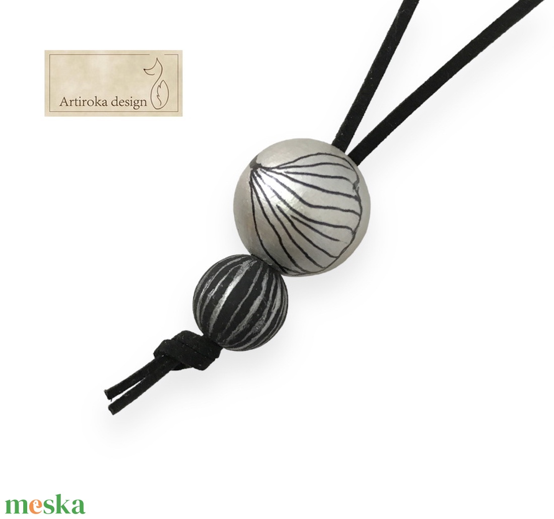 Ginkgo levél mintás fekete - ezüst fa nyaklánc - Artiroka design - ékszer - nyaklánc - bogyós nyaklánc - Meska.hu Ginkgo levél mintás fekete - ezüst fa nyaklánc - Artiroka design - ékszer - nyaklánc - bogyós nyaklánc - Meska.hu