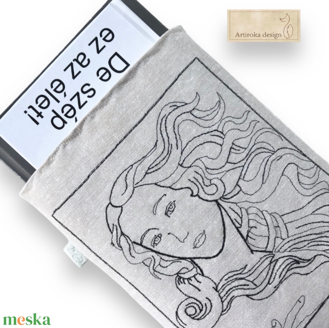 Botticelli: Vénusz születése (részlet) - Hímzett KÖNYVTOK - ANYÁK NAPJA - Artiroka design - könyv & zene - könyvtok - Meska.hu Botticelli: Vénusz születése (részlet) - Hímzett KÖNYVTOK - ANYÁK NAPJA - Artiroka design - könyv & zene - könyvtok - Meska.hu