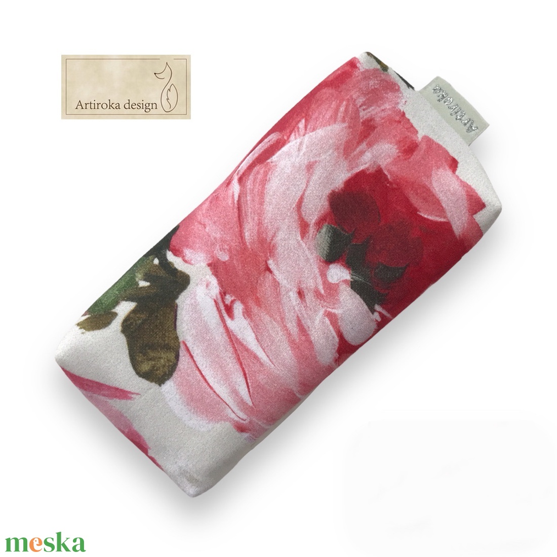 Romantikus pünkösdi rózsás papírzsebkendő tartó - Artiroka design - táska & tok - pénztárca & más tok - zsebkendőtartó tok - Meska.hu