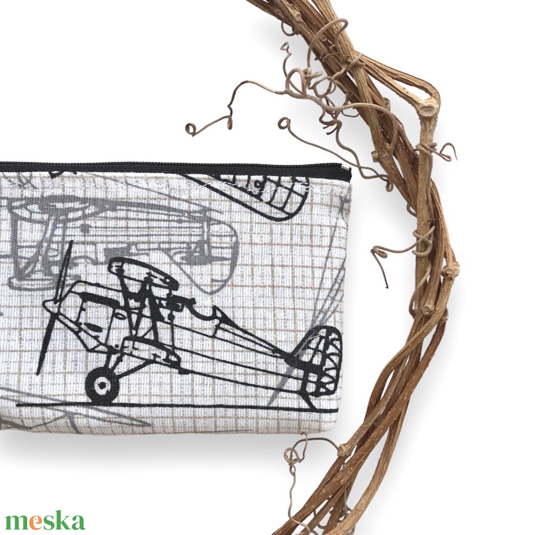 Repülőgép mintás  tolltartó, neszesszer, szemüvegtok vagy mobiltok - Artiroka design - táska & tok - neszesszer - Meska.hu