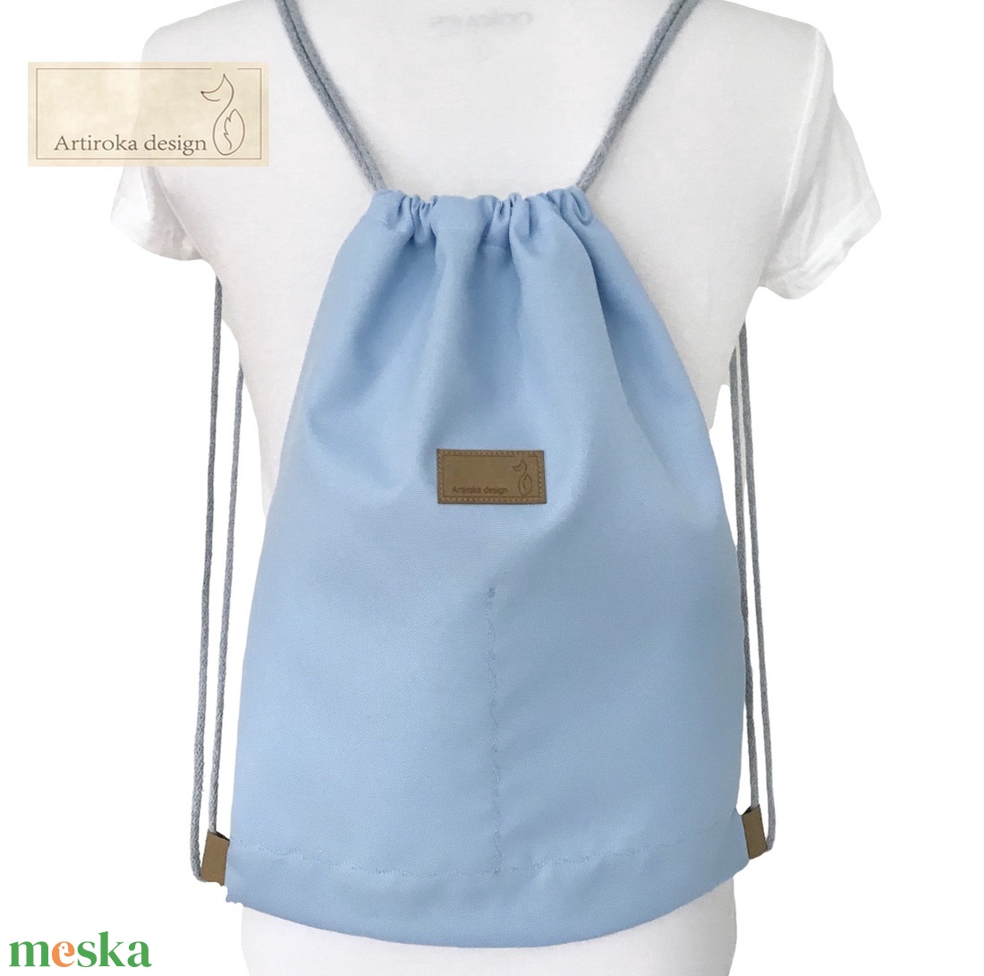 Madarak a nádasban - egyedi akvarell mintás hátizsák  - EGYEDI DARAB - Artiroka design - táska & tok - hátizsák - tornazsák, gymbag - Meska.hu